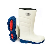 Pollyboot Vega S4 Beyaz Çelik Burunlu Çizme 37-46 Numara Arası