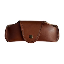 Lnleather Gerçek Deri Gözlük Kılıfı Kızıl Kahve Rengi 95837468
