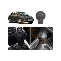 Seat Cordoba 03-09 Manuel Uyumlu Vites Kılıfı Masajlı Mat Siyah