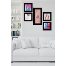 Collage Style 5 Parçalı Mdf Tablo Atf277 Çok Renkli - 713705332 Çok Renkli