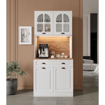 Guneystore Efes 2 Kapaklı Kahve Köşesi 93 Cm Mdf Ledli Guneystore Efes 2 Kapaklı Kahve Köşesi 93 Cm Mdf Ledli