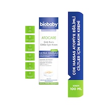 Biobaby Çok Kuru Ciltler Için Krem 100 ml - Organik Kır Iğdesi Yağı Organik Zeytin Yağı Atopik Ciltler