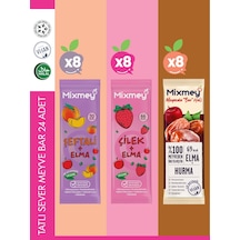 Mixmey Tatlı Sever Meyve Barı – 24 Adet | Atıştırmalıklar – Vegan, Glutensiz (20GR X 24 ADET)