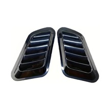 Hightower 2 Adet Evrensel Karbon Fiber Kaput Havalandırma Izgarası Siyah Oto Dekorasyon