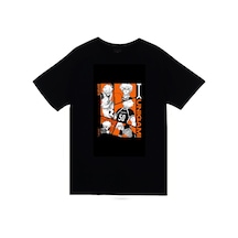 Stoned&Fame Blue Lock Yukiyama Kenyu Anime Baskılı Unisex %100 Pamuk Siyah T-shirt SIYAH