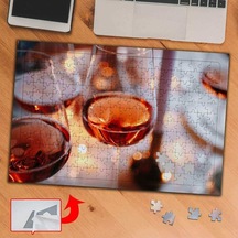 Loş Işıkta İçeçekler 240 Parça Puzzle Yapboz Tablo-7420d