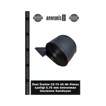 Özel Üretim Ce-75 45 Mt Plates Lastiği 0,75 Mm Antrenman Güçlenme Kondisyon Siyah
