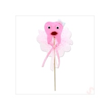 Süslü Ve Çubuklu Diş Magnet, 27cmx 6,5cm - Pembe, 1 Adet
