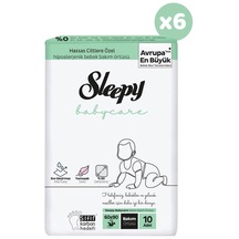 Sleepy Babycare Bebek Bakım Örtüsü 10 Adet X 6