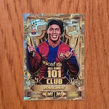 Topps Match Attax 2027 Ronaldinho 101 Club Oyun Kartı