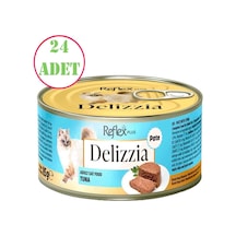 Reflex Plus Delizzia Kedi Konservesi Ton Balıklı Ezme 85 Gr 24 Ad