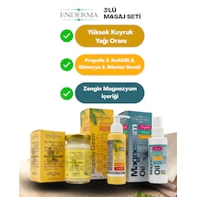 Propolisli Krem 110ml + Magnezyum Sprey 110ml + Kuyruk Yağlı Kollajenli Krem 110ml Üçlü Set
