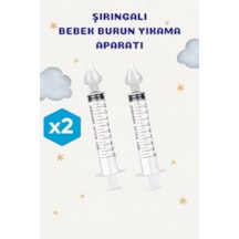 Ultra Lüx 2'li Set Burun Temizleme Aparatı Enjektör Burun Yıkama