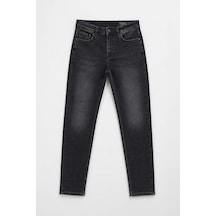 Bluew White Erkek Antrasit Slim Fit Likralı Jean Pantolon