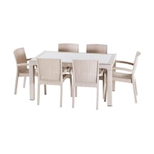 Violet Rattan Trend Lüx 6 Kişilik Masa Takımı 90 X 150 Cm Nocolor-a6f24cdc - 32526322 Nocolor-a6f24cdc