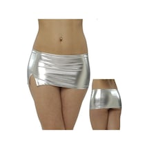 Terry Pau Tp060915 Yırtmaçlı Mini Etek Altın