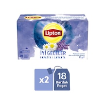 Lipton İyi Geceler Papatya Ve Lavanta Bitki Ve Meyve Çayı Karışımı 18li X 2 Adet
