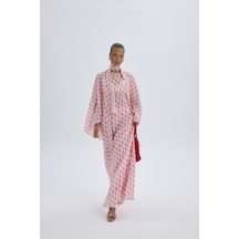 Mai Collection Marlowe Pembe Ekose İkili Takım