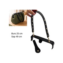 Çanta Aksesuar 25 Cm Lüks Model Çanta Seti Siyah Light Gold Metalli Diğer