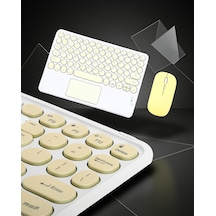Bluetooth Klavye Touchpad Slim Kablosuz Q Model