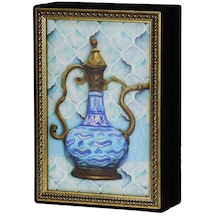 Mavi İbrik Tablo Çikolata Kutusu Takımı 24 Bölmeli 20x29 Cm