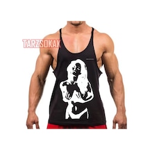 Tarzsokak Gym Tank Top Fitness Sporcu Atleti Gym5 Siyah