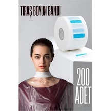 Kuaför Tıraş Boyun Bandı - Berber Boyun Bandı Tek Kullanımlık Boyun Bandı 200 Adet 721616 Açık Bej - Bej