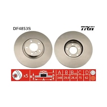 Bmw X6 40d Fren Diski On 2010-2018 Trw Df4853s 2adettir