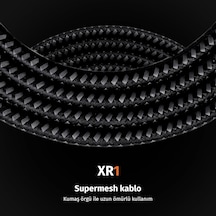 Xr1 Kablolu Oyuncu Mouse, 12800 Dpı, Rgb Aydınlatma, 6 Tuş, Ergonomik Tasarım, Pc Ve Laptop Uyumlu, Gaming Fare Siyah