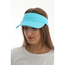 Uv Koruyuculu Unisex Siperlikli Turkuaz Şapka Turkuaz