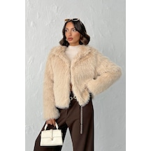 Verymoda Suni Kürk Kadın Mont- F1820 Taş