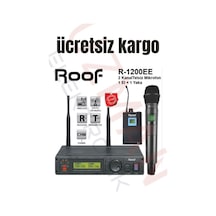 Roof R1200Ey Uhf El ve Yaka Tipi Telsiz Kablosuz Mikrofon