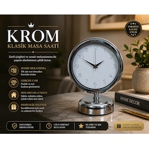 Krom 25 X 20 Cm Metal Standart Masa Saati