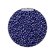 Lacivert Renk 4 Mm Yaklaşık 660 Adet / 60 Gram Cam Boncuk Oya Yazma Bileklik Ve Kolye