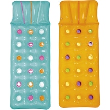 Deniz Yatağı Dik Yastıklı Bardaklı Yatak 188x71 Cm Bestway - 43014 Çok Renkli
