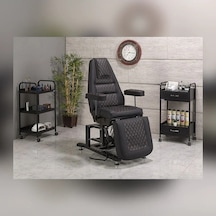 Elegance 3 Motorlu Yükseklik Hareketli Koltuk Siyah Beyaz