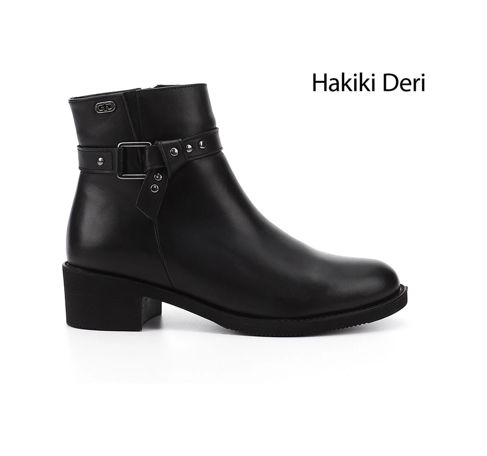 Gönderi(R) Gönderi R Kadın Siyah Fermuarlı Kalın Topuklu Hakiki Deri Bot Gkzb13453406 Siyah