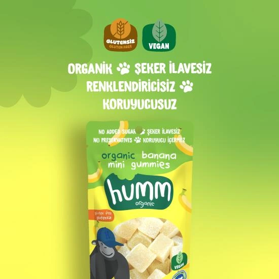 Humm Organik Muzlu Glutensiz Vegan Mini Küpler 30 Gr - Özel Seri 352415-00008