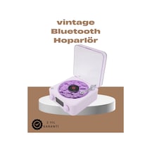 Znv Zenvia Mey İthalat 360 Sesli Kablosuz Hoparlör Retro Tasarım Ve Projektör Işığı Znv2025 Cmn