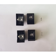 Cam Kaldırma Anahtar Düğme Kapağı Fluence-megane 3 ( 2 Adet) 1 Nolu Ürün