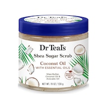 Dr Teal's Shea Sugar Scrub Coconut Oil Vücut Peeling 538 G