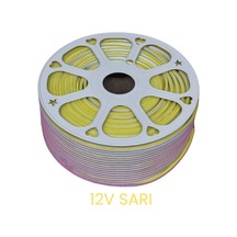 Hightek 12v Sarı Neon Şerit Led 100 Metre Sarı