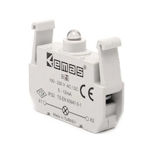 Emas BS Yedek LED'li 100-230V AC Sarı Sinyal Blok