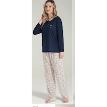 Pijadore 1652 Kadın Uzun Kol Pijama Takımı Lacivert Pijadore 1652 Kadın Uzun Kol Pijama Takımı Lacivert