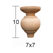 Torna Ayak 10Cm Doğal Ağaç No:1 Ft-08