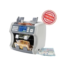 Bill Counter S200 Çift Cıslı Karışık Para Sayma Makinesi 20 Ülke Para Birimli Dahili Yazıcılı