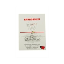 Yıldız - 754 - Arkadaşlık İp Bileklik 2 - Spt-gld - Adet Kırmızı
