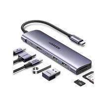 Lexroo Usb C To 4k Hdmı 100w Pd 2xusb-a Sd Micro Sd Kart Okuyucu Dönüştürücü Çoklayıcı Hub