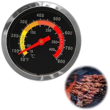 Yeni Paslanmaz Çelik Barbekü Sigara İçen Izgara Termometre Sıcaklık Ölçer 10-400 Derece Santigrat
