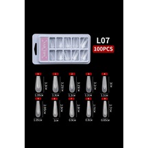 10 Farklı Boy 100 Adet Ölçekli Poly Jel Kalıp Tips Farklı Şekillerde Poly Jel Kalıp Tips L07